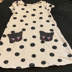 H&M cotton cat kitty dress
